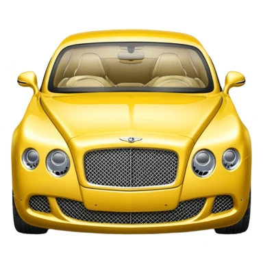 Yellow Bentley sticker