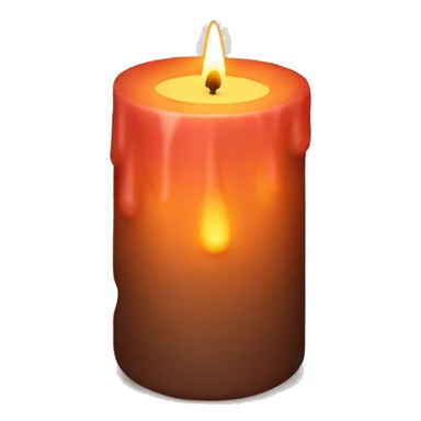 Fall candle sticker