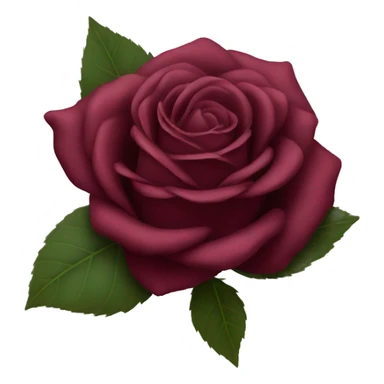 Burgundy rose sticker