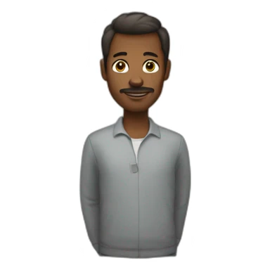 Un homme métisse ou sticker