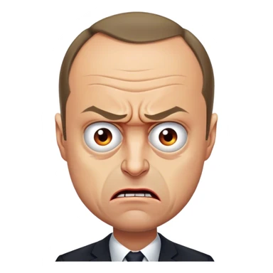 angry Friedrich Merz half body photorealistic picture 8k sticker