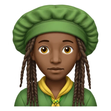 Jamaican dreads with a Jamaican bonnet sticker
