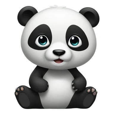 An panda with trunk sticker