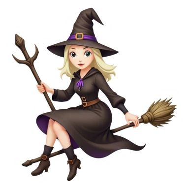 Witch on a bro sticker