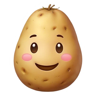 Generate a smiling emoji of potatao sticker
