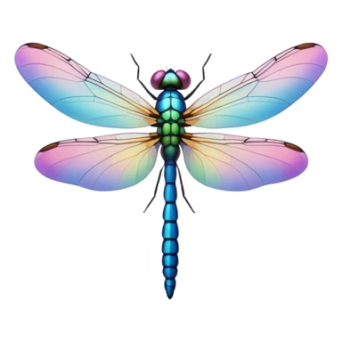 Peaceful Dragonfly color  sticker