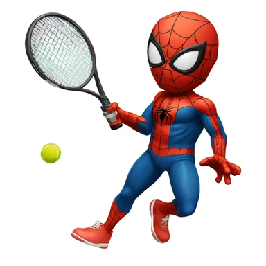 Spider-Man play tennis sticker