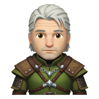 Geralt from The Witcher in a toad costume sticker