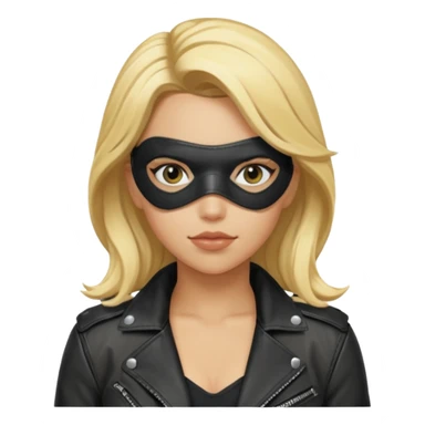 black canary with eye mask sticker