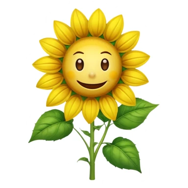 An exact  picture of the sunflower from Plants vs. Zombies sticker