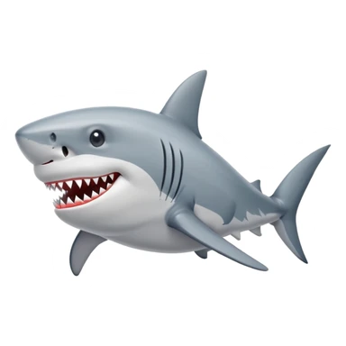 Shark with shoes on sticker