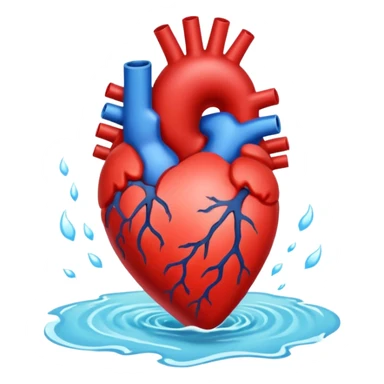  The heart that beats in the river sticker