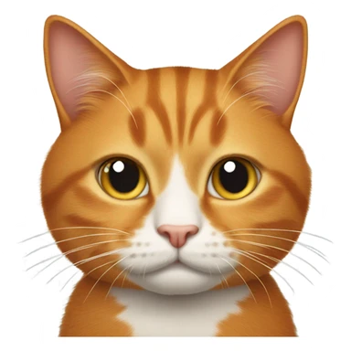 Ginger cat with nails sticker