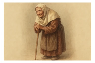 oldiga qarab turgan odamni tasvirlab ber sticker