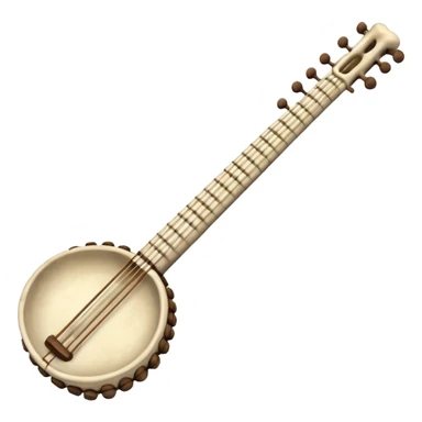 prehistoric musical instrument sticker