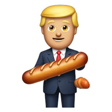 trump-holding-his-sausage sticker