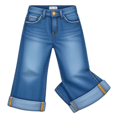 Baggy jeans with flared jeans No cut no cuts sticker