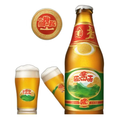 Tsingtao beer sticker