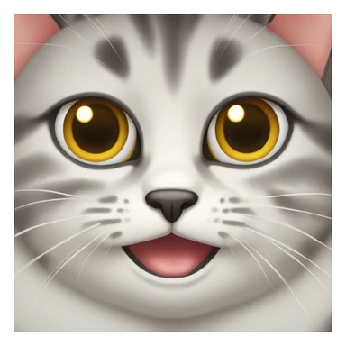 annoyed cat face while rolling eyes sticker