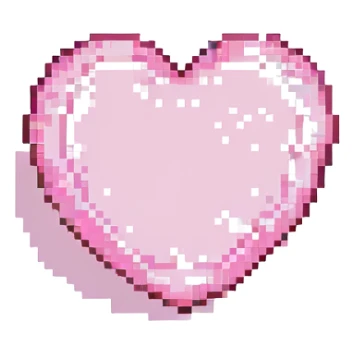 dramatic pink heart sticker