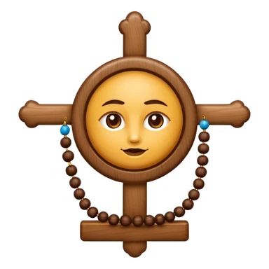 Rosario catolico. Con 10 cuentas por misterio y un solo centro  sticker