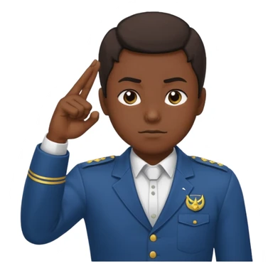 Shinzou wo sasageyo salute and fist on the chest sticker