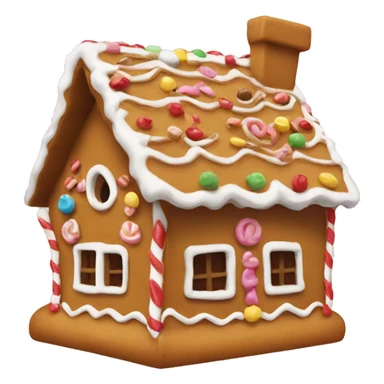 Bow on gingerbread house  sticker