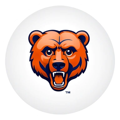 custom chicago bears logo sticker