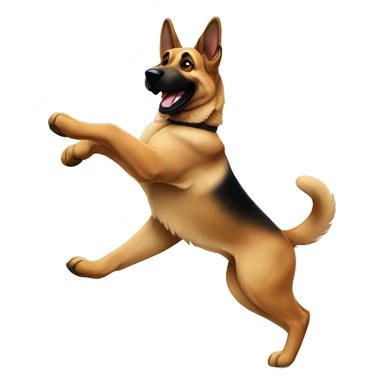german shepperd dancing sticker