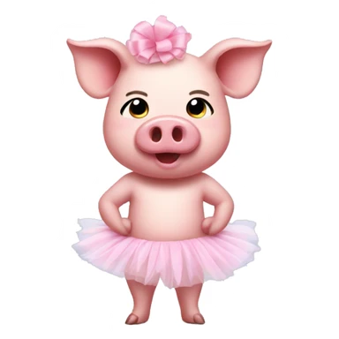 Pig wearing tutu  sticker