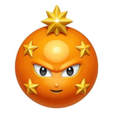 Crea la esfera de 4 estrellas de dragon ball sticker