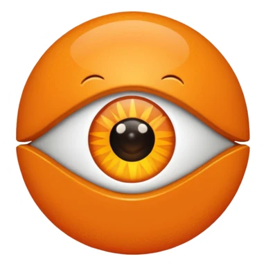 Ojo turco color naranja sticker