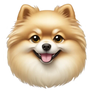 super cute Pomeranian-cream sticker