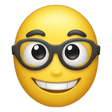 Smiley avec un sourcil levée sticker