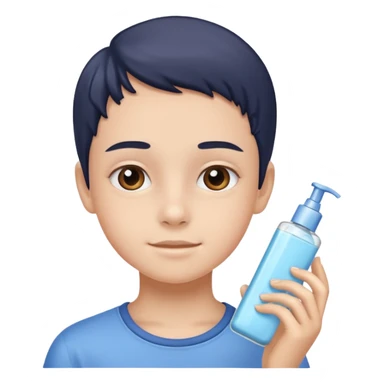 12 year old child uses skincare products sticker