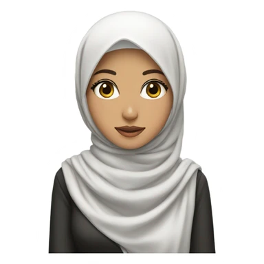 Sudi Arabic girl with hijab style K-pop sticker