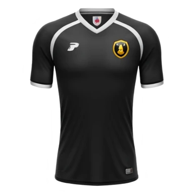 maillot football bande noir sans numéro ni logo sticker