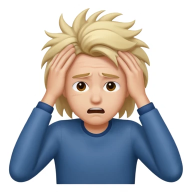 Péter un plomb/ s'arracher les cheveux  sticker