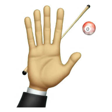 Ok sign playing pool sticker