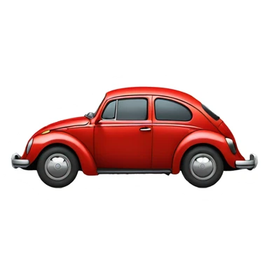 red volkswagen beetle sticker