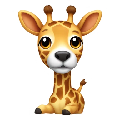 A giraffe with the body of a corgi sticker