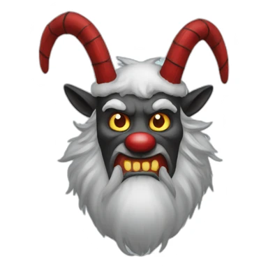 christmas krampus sticker
