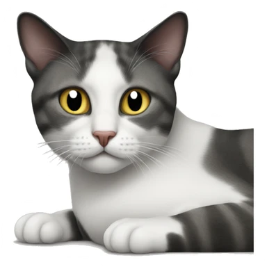 sayam cat together with black cay sticker