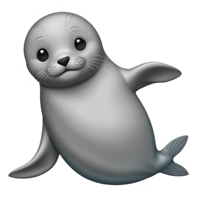 seal in flipper pose sticker