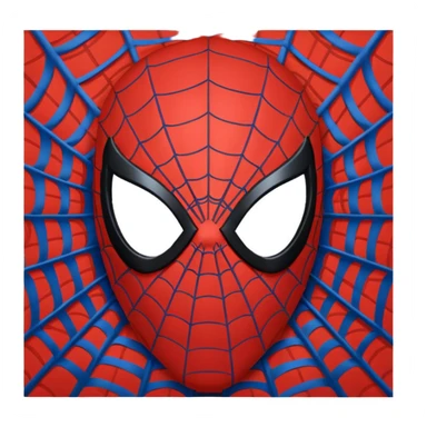 Spider man mask sticker