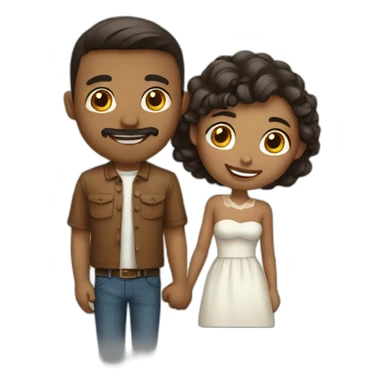 A loving couple sticker