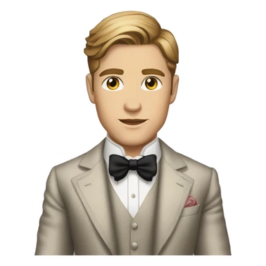 Nick Caraway from the great gatsby sticker