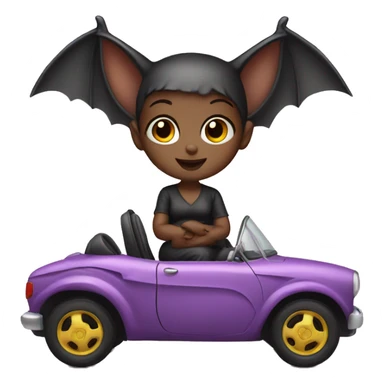 Baby bat girl car sticker