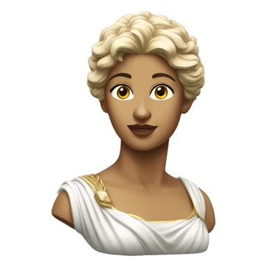 Goddess Diana bust  sticker