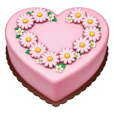 cake in the heart sticker
